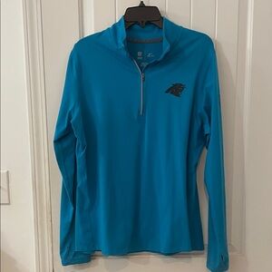 NFL Dri-FIT Teal/Black Carolina Panther 1-4 zip Pullover size XXL
